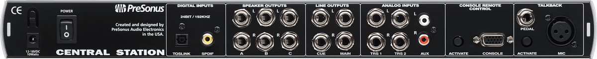 Central Station PLUS Monitoring Controller – PreSonus