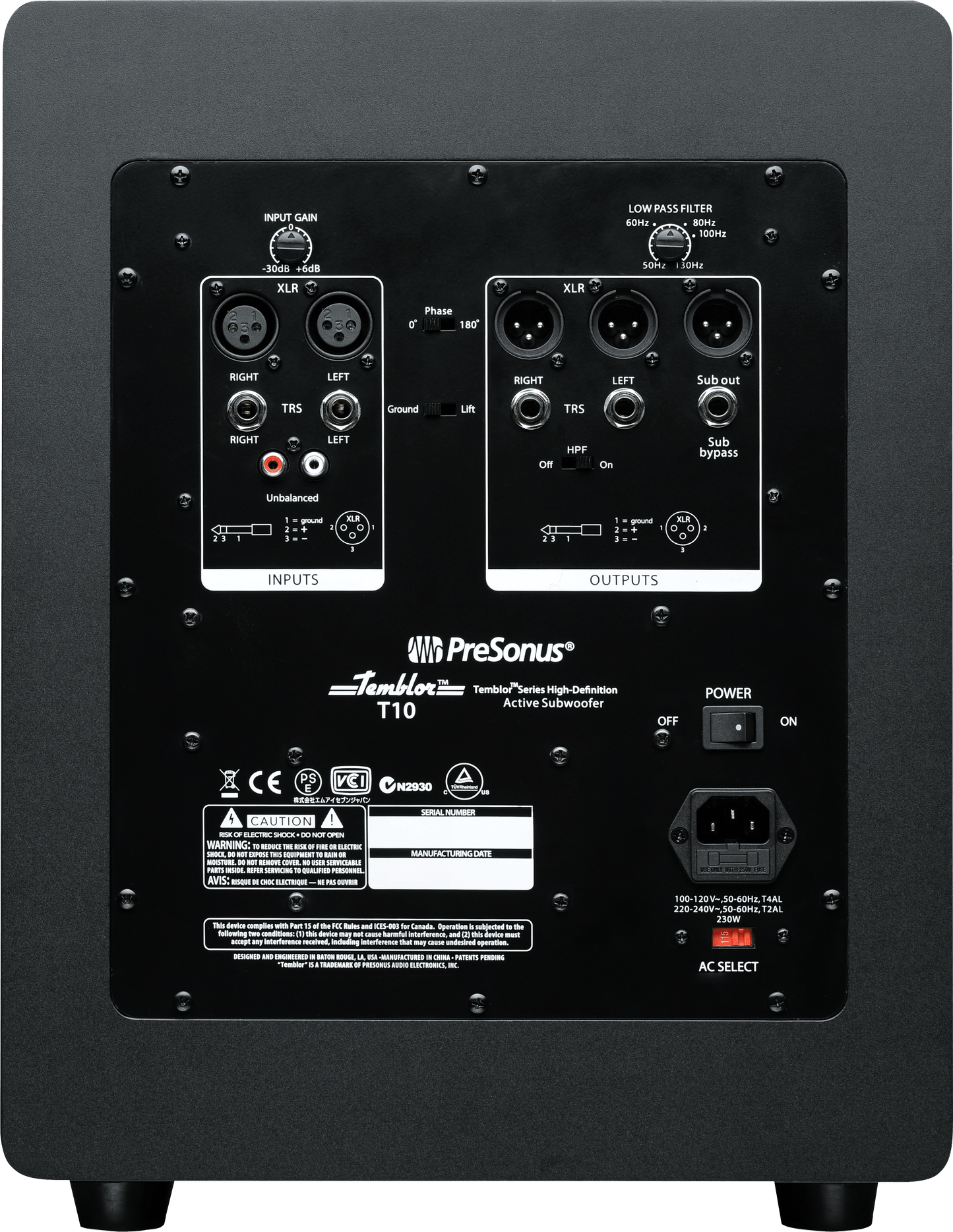 Temblor® T10 Studio Subwoofer